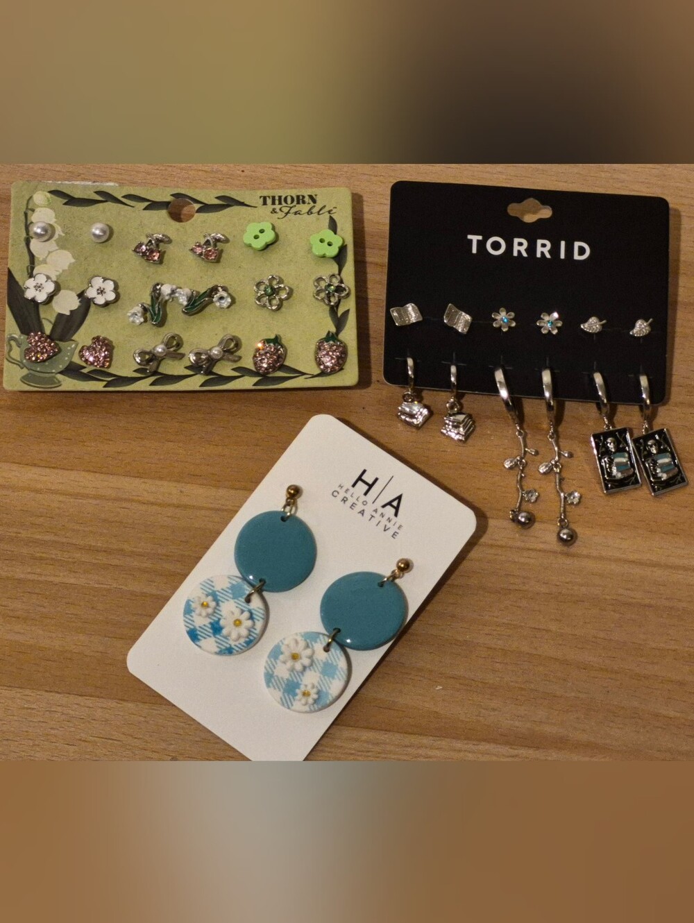 Collection Of 3 Sets Of Earrings